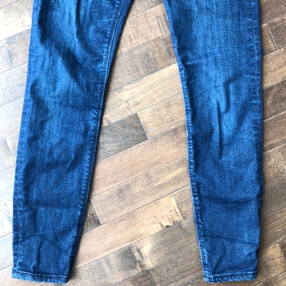 Zara Dark Wash High-Waisted Button-Fly Skinny Jeans Size 4 - Picture 5 of 13